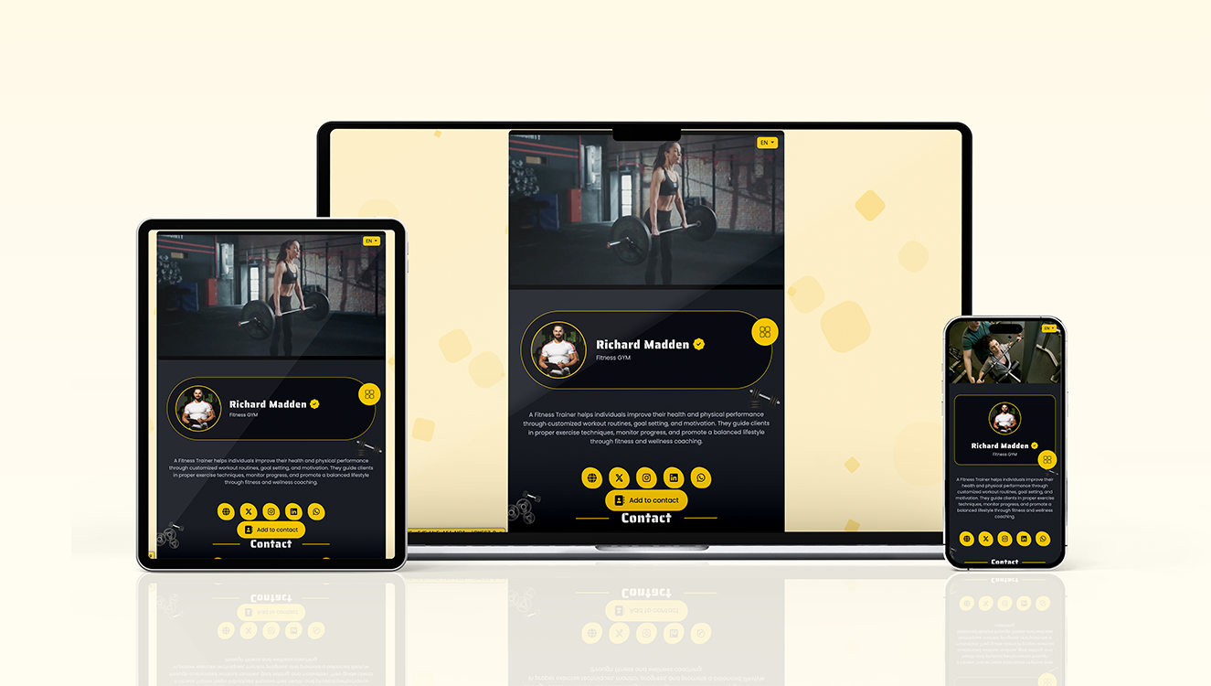 Gym mockup
