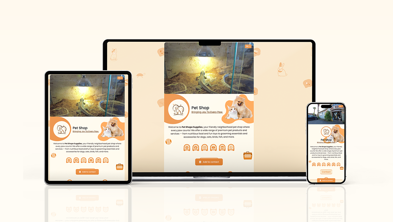 Pet Shop mockup