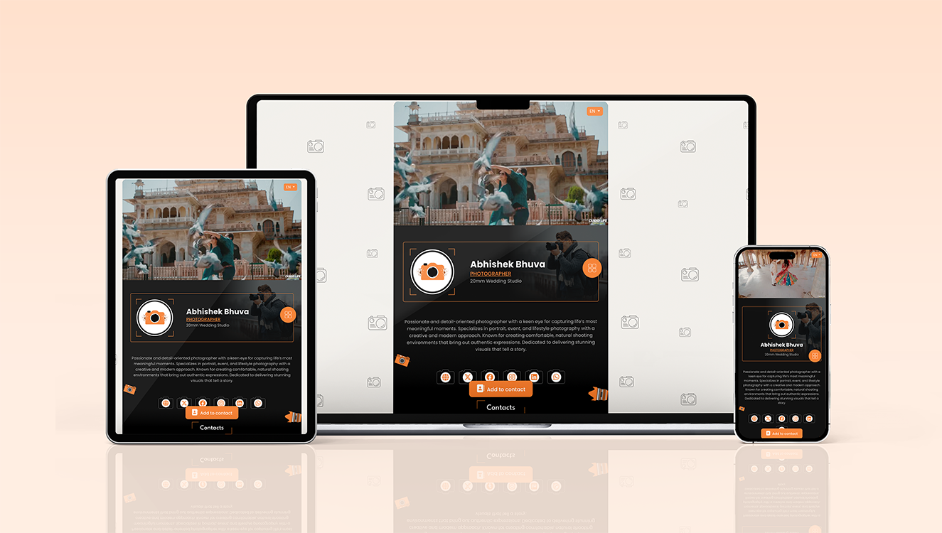 Photographer mockup