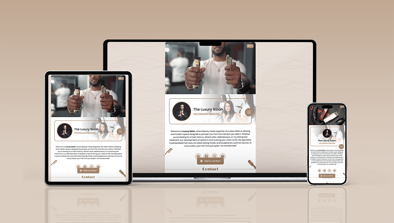 Salon mockup