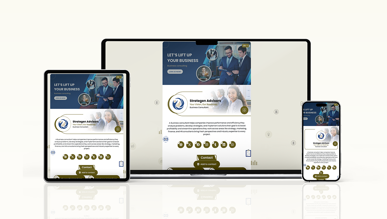 Consultant mockup